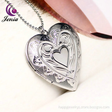 Jenia Gold Plated Locket Pendant Double Heart Fashion Locket Pendant